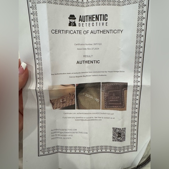 Vintage Fendi Mini Baguette Zucca Shoulder Bag - Picture 4 of 16